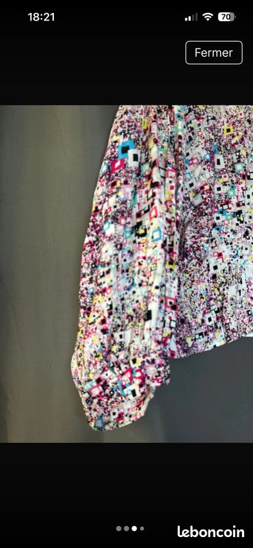 Chemisier lumineux neuf femme taille unique (image 3)