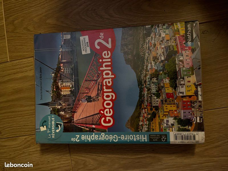 Histoire-Géographie 2de - Cote/Janin (Manuel réversible) édition Nathan 2019 (image 1)
