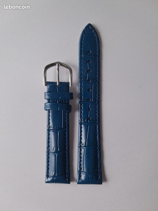 Kit bracelet cuir bleu petrole et argent avec son tutoriel offert