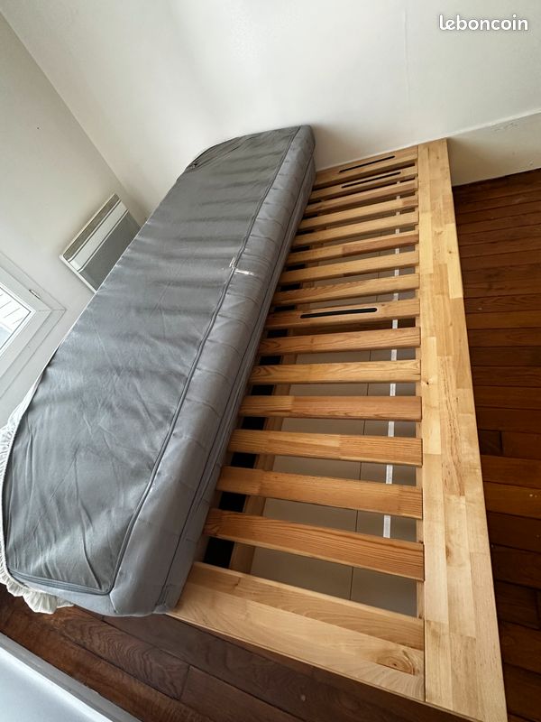 Lit et matelas avec tiroirs de rangement (image 4)