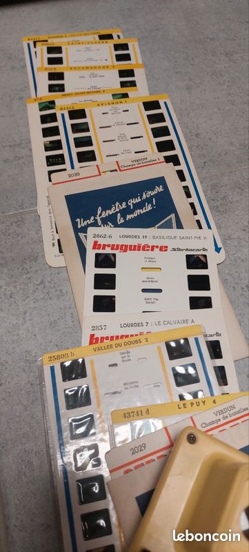 Lot De Stéréocartes Pour Visionneuse Stéréoclic – Boîte à Lumière – Fabriqué En France