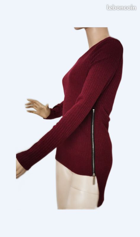 Pull bordeaux (image 1)
