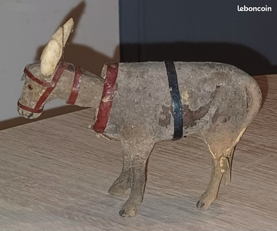 Jouet Ancien âne - Circa 1930 - Vintage Français - Objet De Collection Occasion