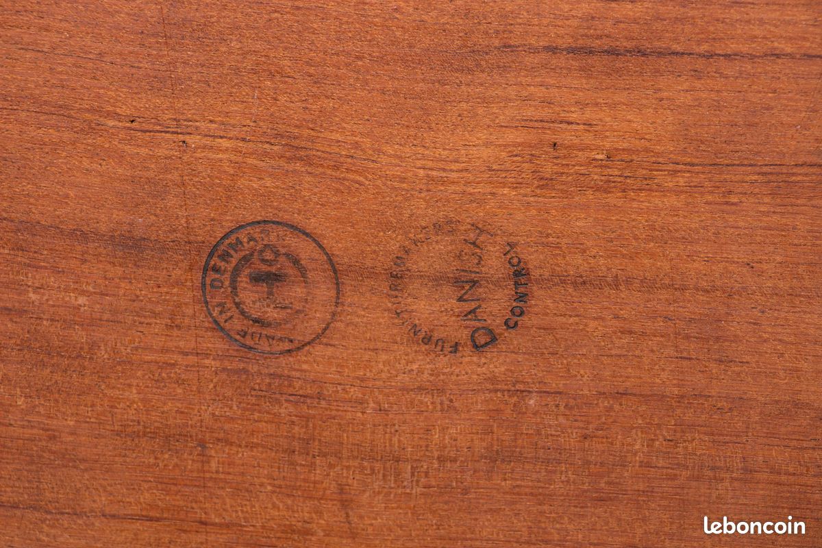 Table Danoise extensible et réversible pour jeux ou repas en palissandre et feutrine par Carlo Jensen pour Hundevad & Co 1960 (image 5)