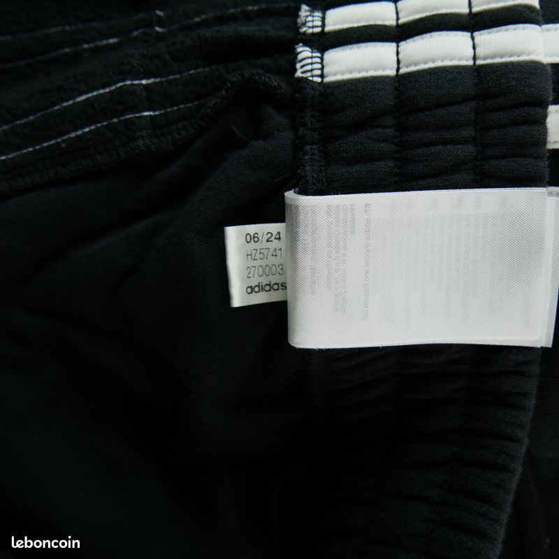 Adidas Jogging Essentials 3-Stripes Fleece Pants Femme Taille XL Noir #QWE7055 (image 8)