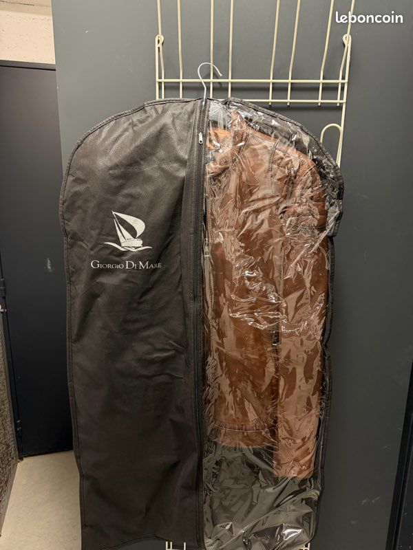 Veste en cuir marron (image 2)