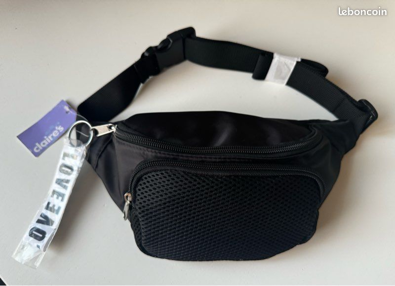 Sac banane noir Claire´s tout Neuf Accessoires Bagagerie