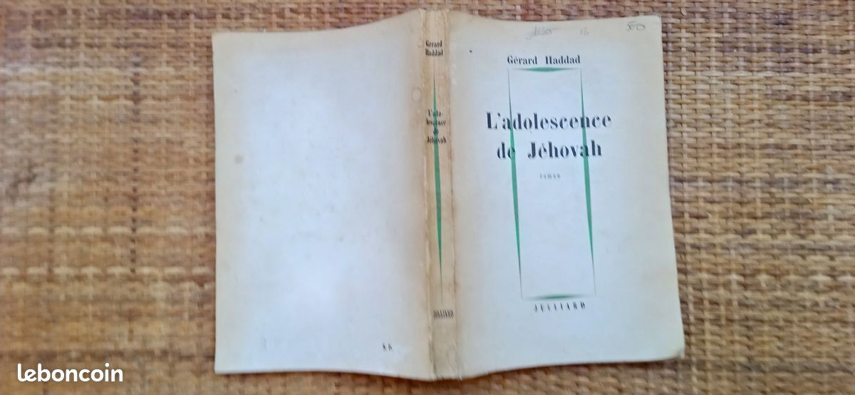 L' Adolescence de Jehovah Gerard Haddad (image 1)