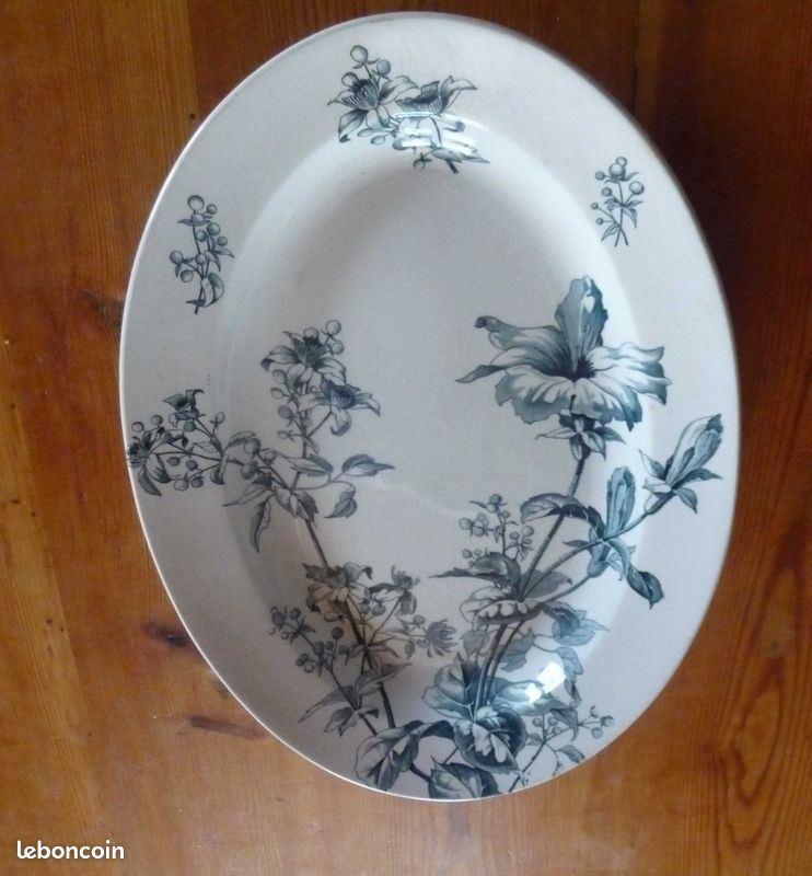 Plat oval Boch Freres Keramis (image 2)