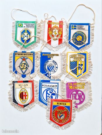 Lot De Fanions De Football Vintage - Collection Joblot