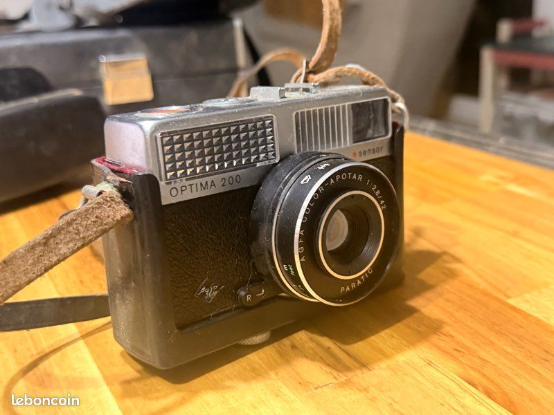 Appareil Photo Argentique Agfa Optima 200 Sensor + Sacoche Cuir - Très Bon état
