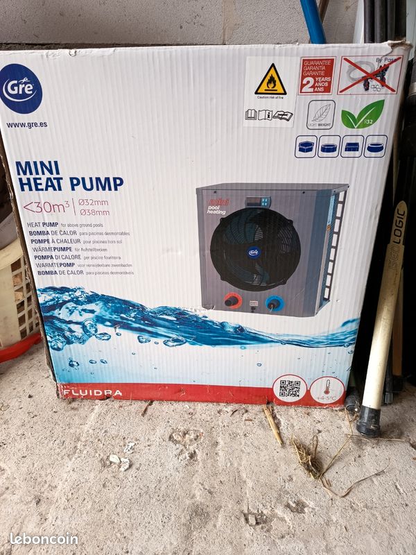 Pompe à chaleur GRE Mini Heat Pump – Piscine jusqu'à 30 m³ – Très bon état (image 1)