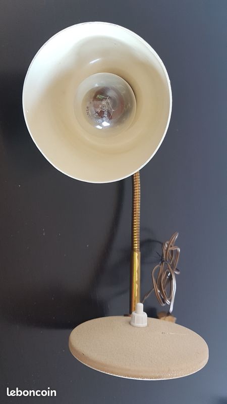 Petite lampe beige vintage (image 8)