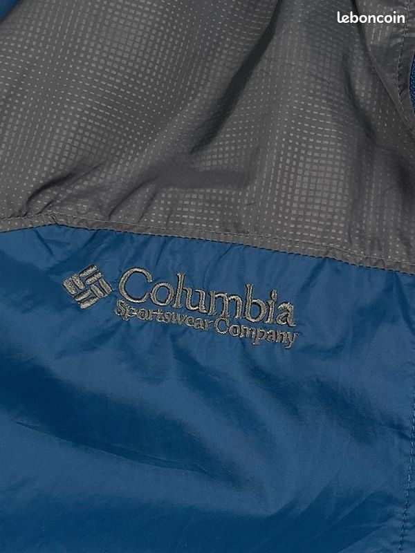Veste de pluie Columbia imperméable technique Homme Bleu Et Gris Taille L - #Bi0079 (image 4)