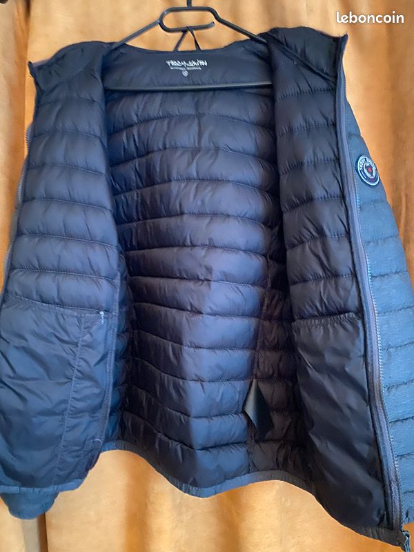 Doudoune Teddy Smith Bleu Marine Taille 16 Ans (34/36) - État Quasi Neuf, Polyamide