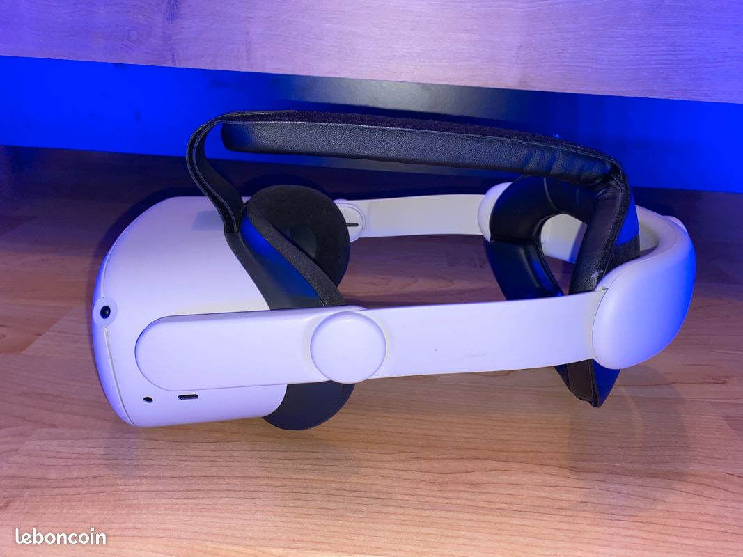 Meta / Oculus Quest 2 64 Go + sangle élite + sangles main | Très bon état (image 3)