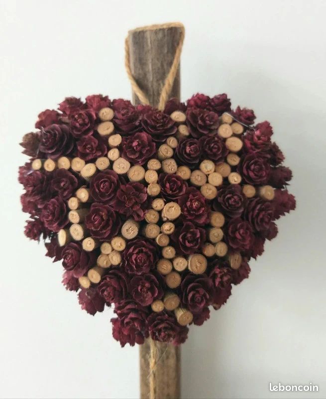 Lot cœurs ❤ pignes de pins (image 4)