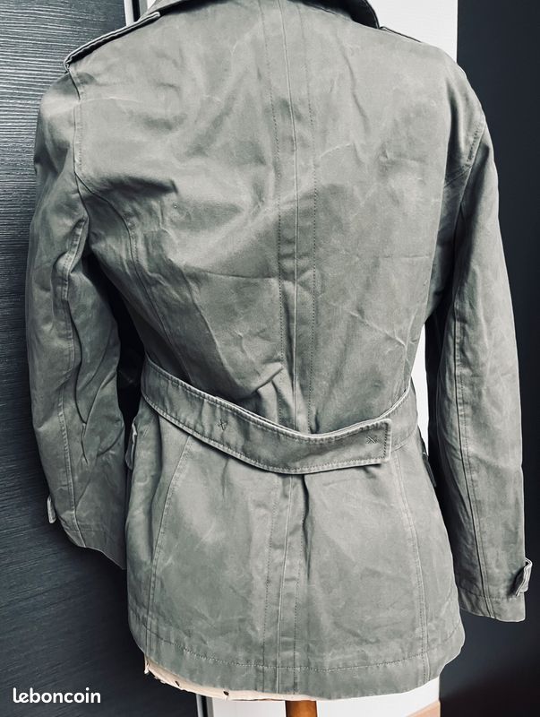Trench Comptoir Des Cotonniers - Taille 38 - Kaki - Occasion Bon état