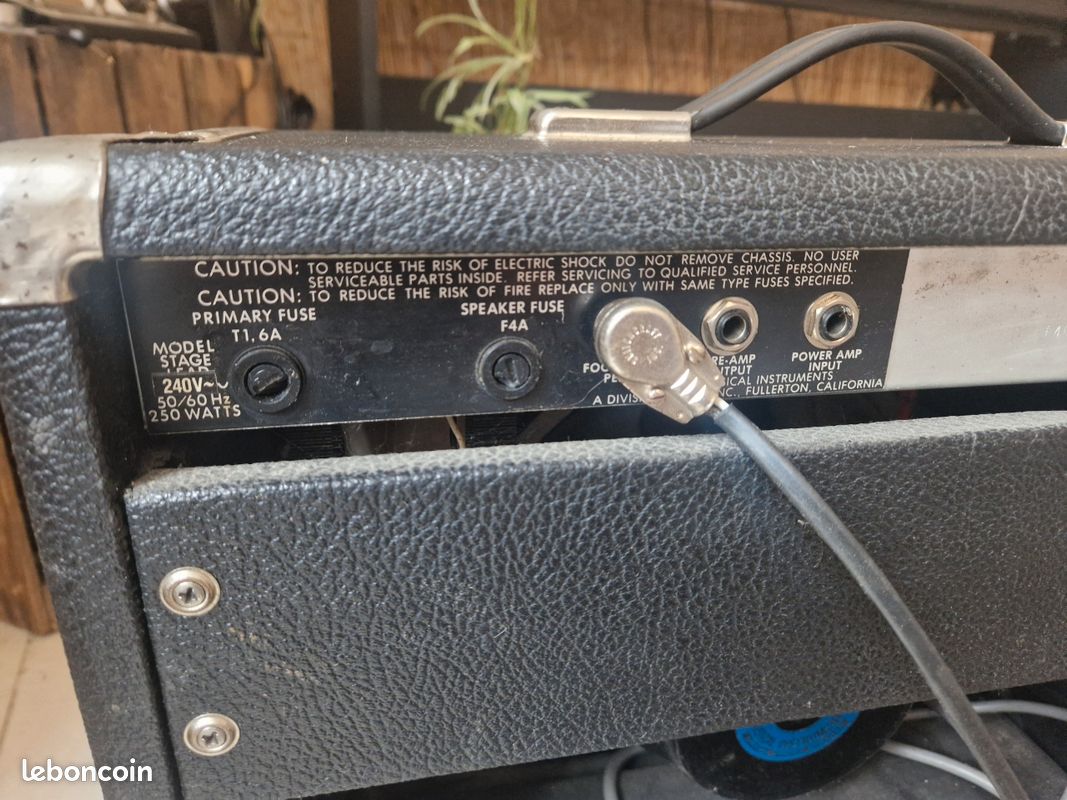 Rare Fender Stage Lead 100w / 1983-84 / Superbe clean & reverb / Footswitch d'origine inclus (image 5)