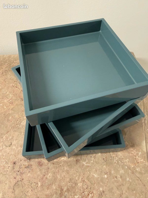 Mojoo - lot de 4 petits plateaux à service (image 4)