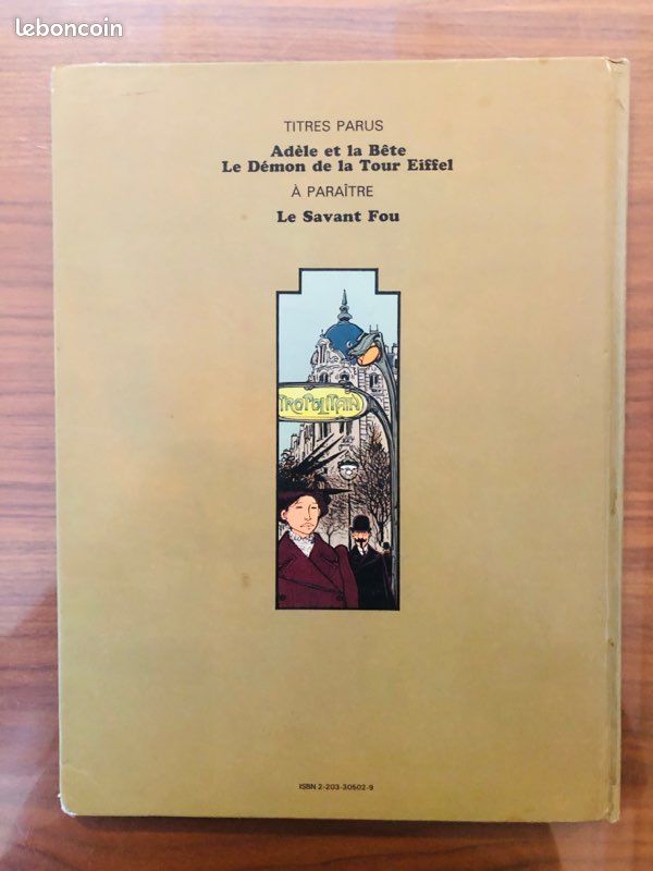 BD Adèle Blanc Sec EO 1976 le Démon de la Tour Eiffel par Tardi (image 4)
