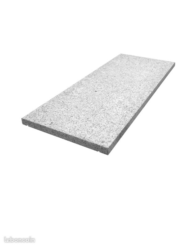 Couvre-mur granit gris clair flammé – 30x100 cm - epais. 3 cm (image 2)