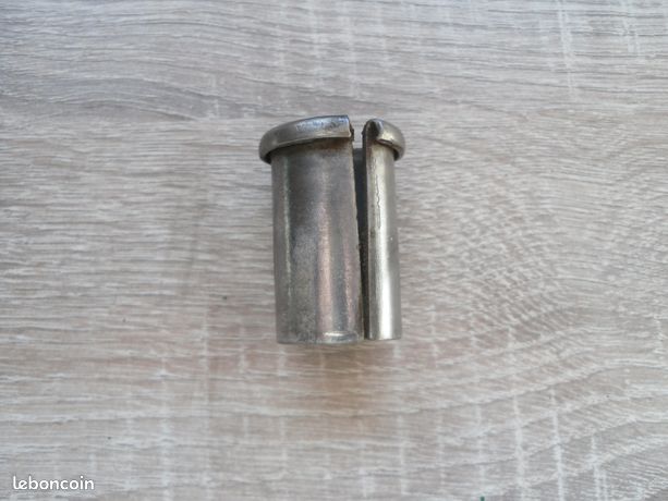 Adaptateur Tube De Selle Vélo Ancien - Diamètre 22 Mm - Acier - Occasion Vintage