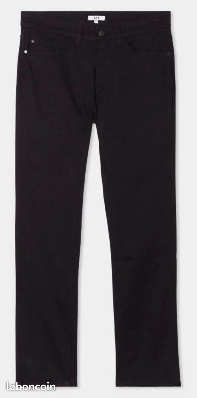 Pantalon Droit Femme Noir Taille 44 - Coton/élasthanne - Très Bon état Décontracté