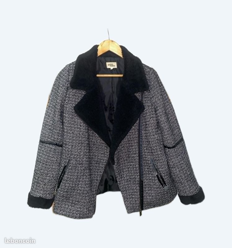 Manteau femme grain de malice noir, hiver Vêtements