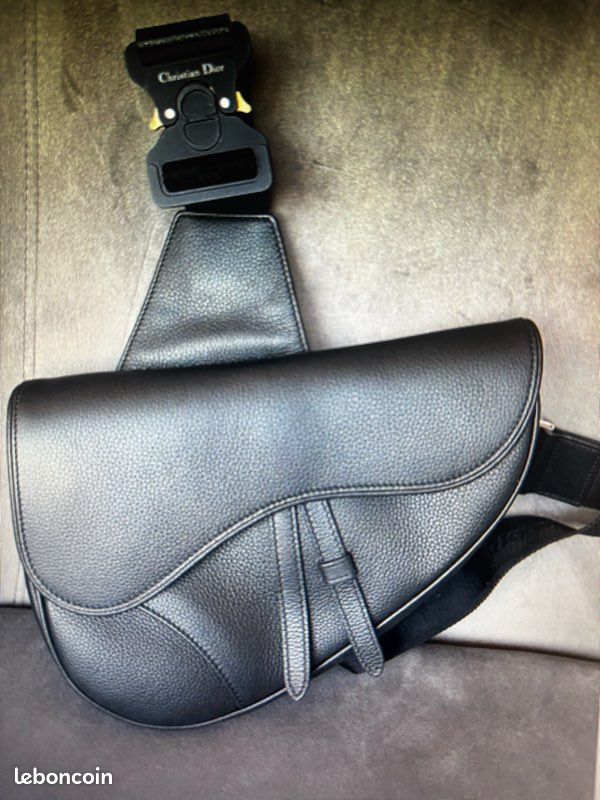 SAC homme DIOR SADDLE CUIR NOIR Accessoires Bagagerie