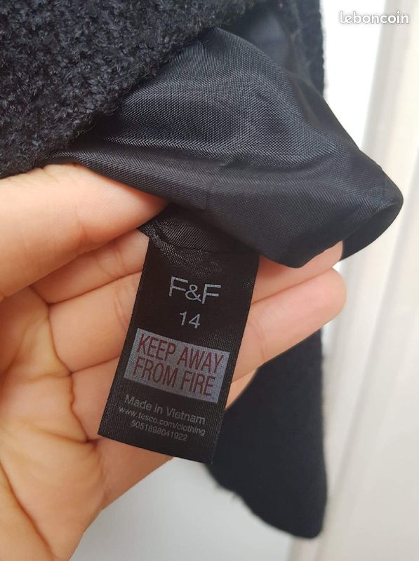 Veste noir F&F taille 14 (image 3)