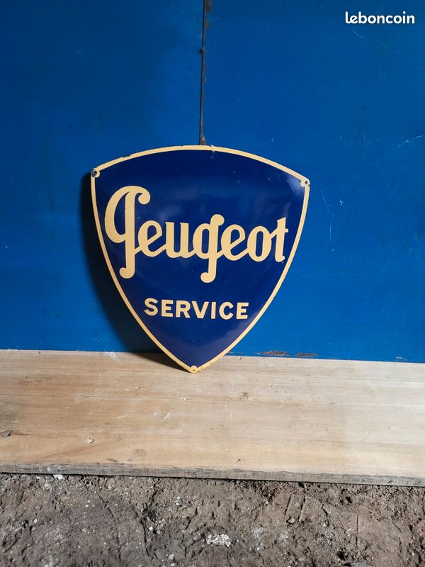 Plaque émaillée Métal Peugeot 404 - Décoration Vintage Neuve