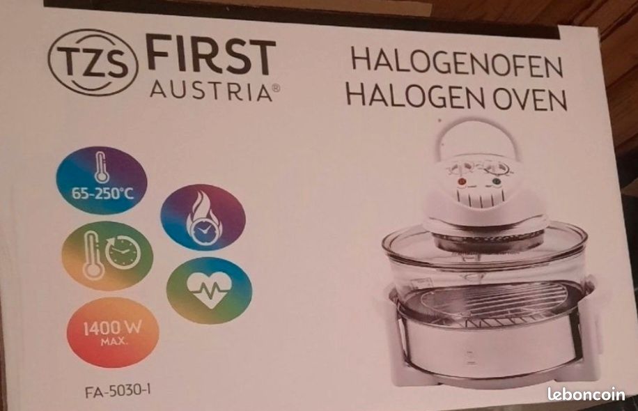 Four à convection halogène avec bague d'extension 1400 W 17 L XID