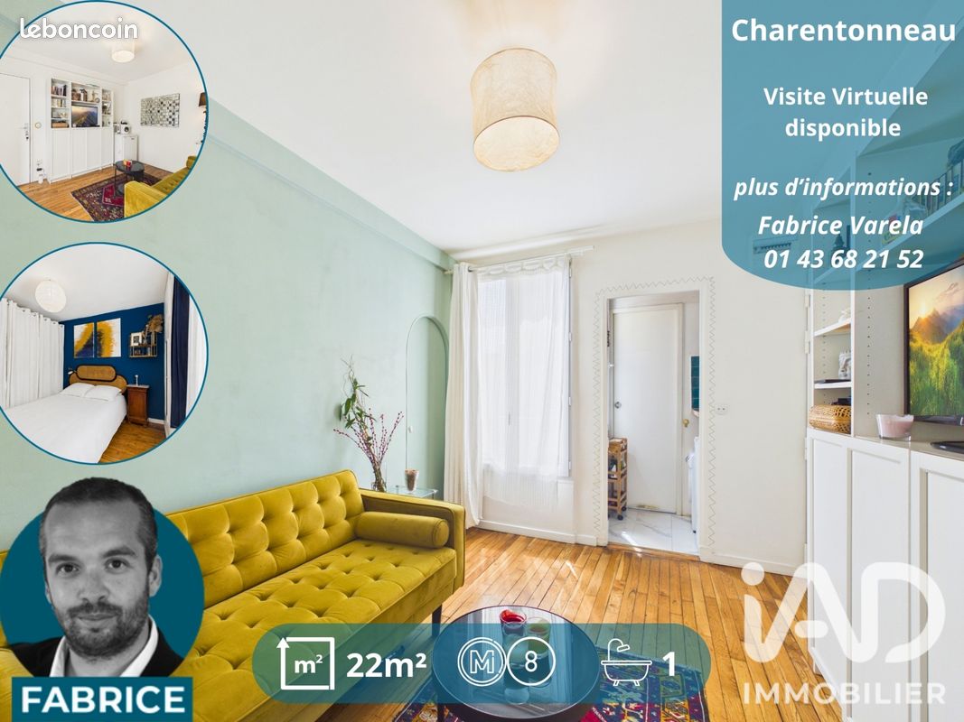 Appartement 2 pièces 22 m² · à Maisons-Alfort · 22 m² · 167 000 €
