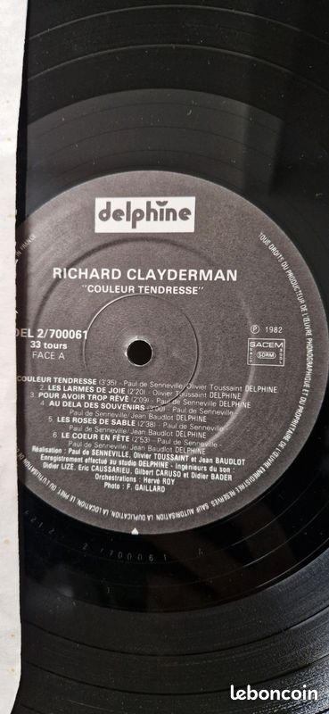 Vinyle Richard Clyderman (image 3)