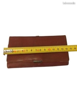 Portefeuille Vintage En Cuir Reptile Ancienne - Occasion Bon état, Multicolore