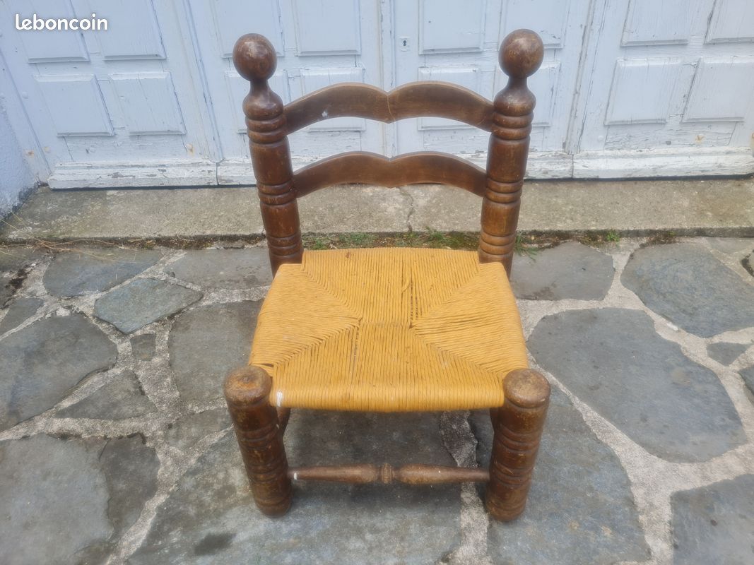 Chaise enfant en bois massif (image 1)