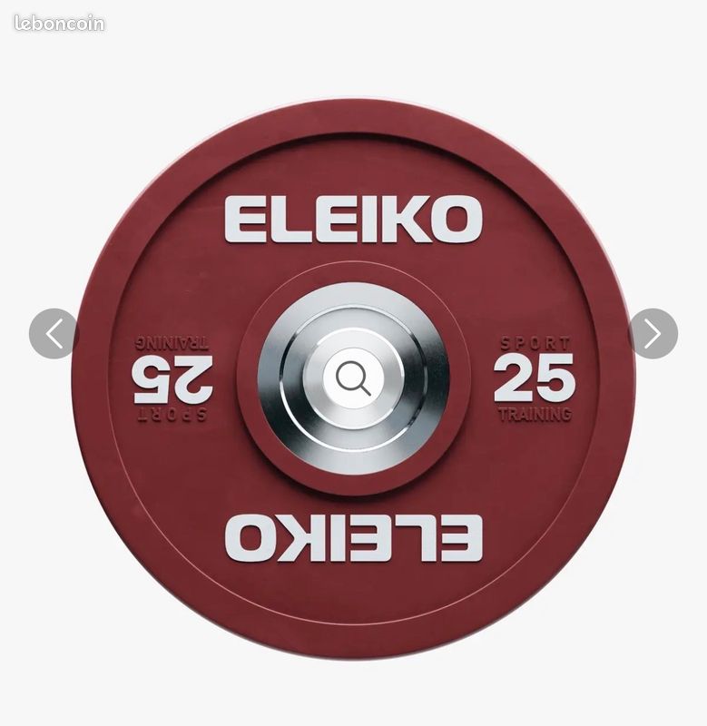 Paire de disques Eleiko calibrés 25kg (image 1)