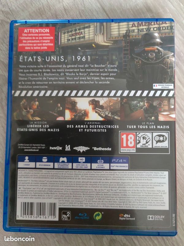 Jeu Ps4 Wolfenstein II (image 2)