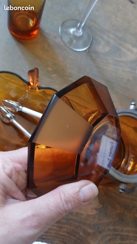 Bonbonnière verres coupelles ambré ( a partir de 12) (image 10)