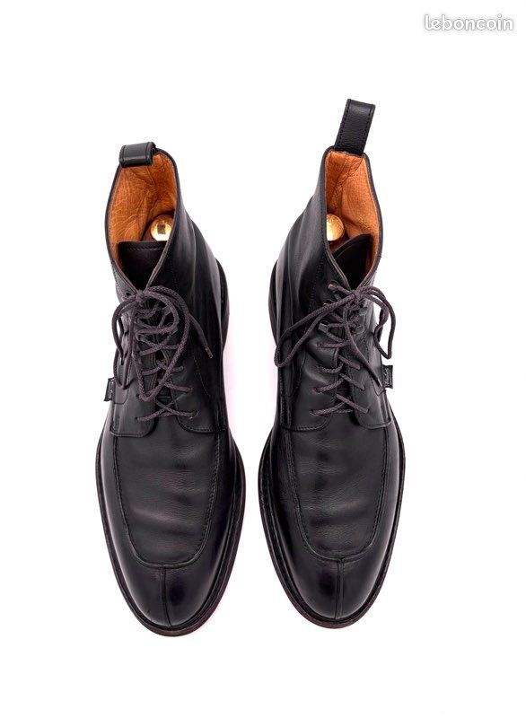 Bottes Homme Topman En Cuir Noir - Pointure UK 9 / EUR 43 - Neuf Avec Emballage - Prix Conseillé 55€