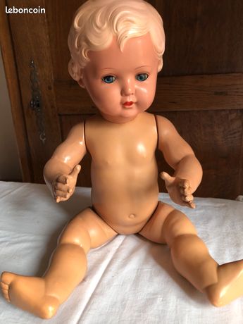 Poupée Vintage Schildkröt 25 Cm – Allemagne 1960 – Corps Souple, Cheveux Blonds