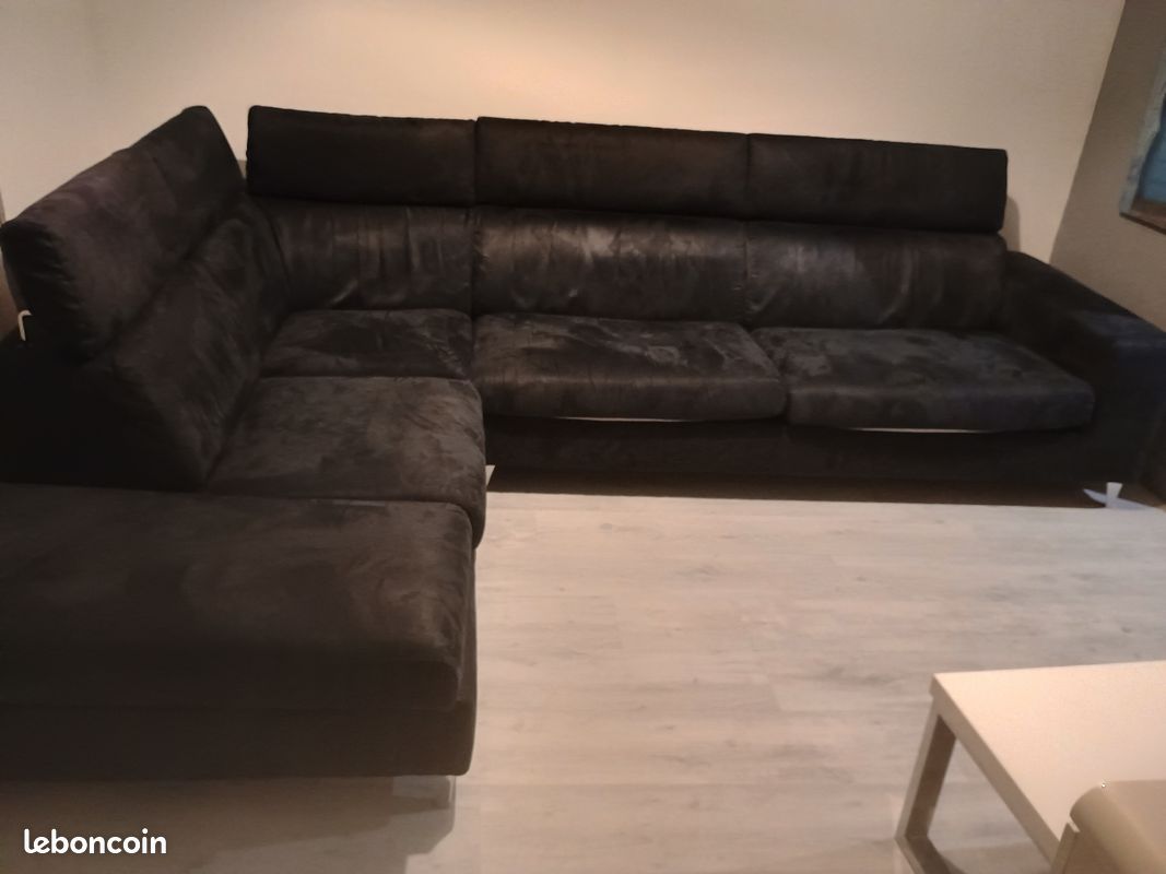 Canapé poltronesofa Giola places couleur Noir (non convertible