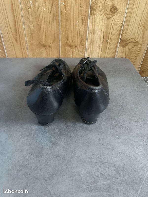 Mocassins seriphee ancienne en cuir taille 38 (image 3)