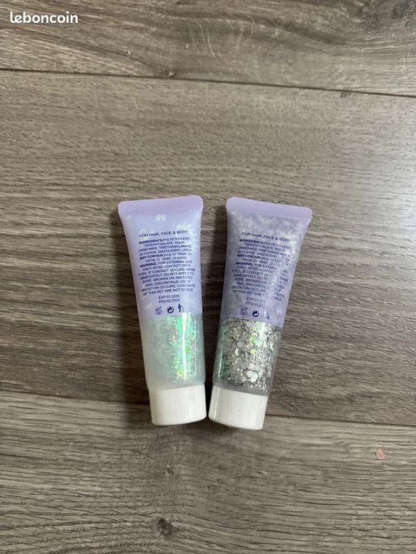 Lot de deux tubes de paillettes (image 2)