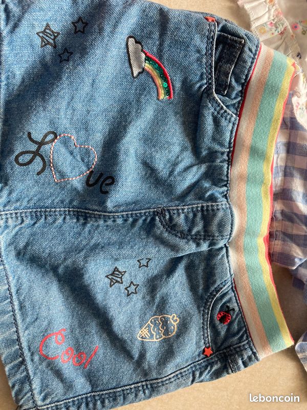 IN EXTENSO Jupe short en jean fille pas cher
