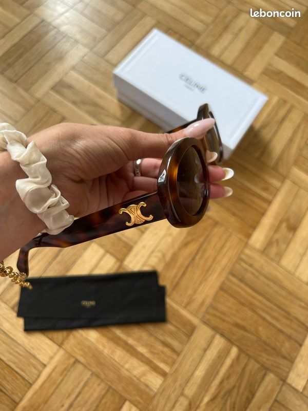 Lunettes de soleil celine Triomphe 01 CL40194U 53A écaille Havana - Full Set (image 8)