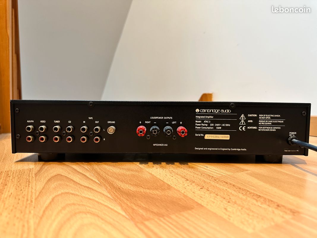 Amplificateur 2 x 35w Cambridge Audio Atac 3 (image 3)