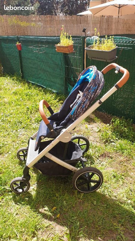 Poussette Cybex Balios S bleue + housse pluie (image 3)