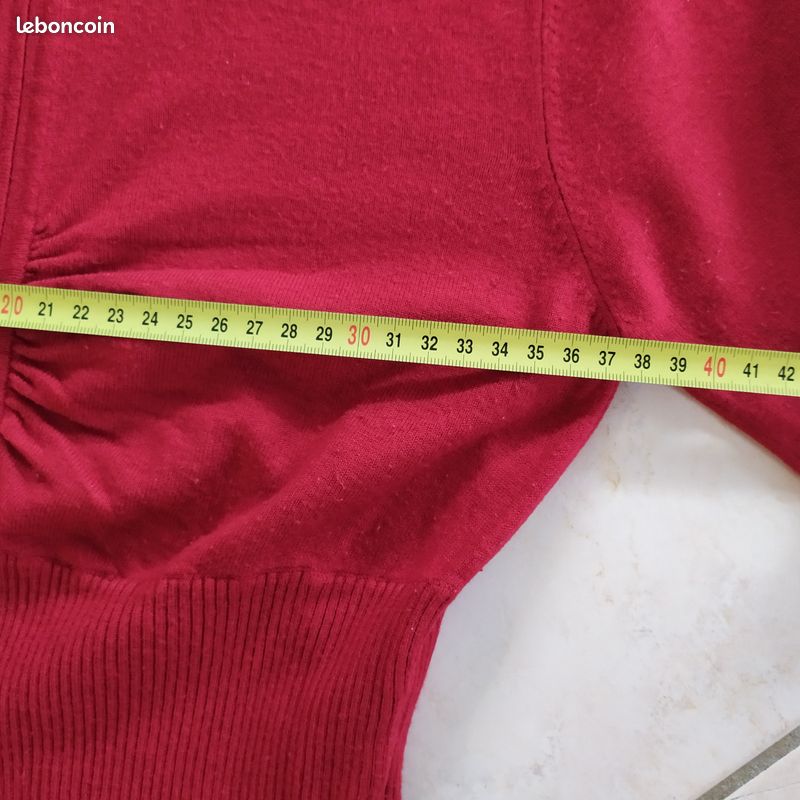 Pull Morgan rouge taille 38 (image 3)